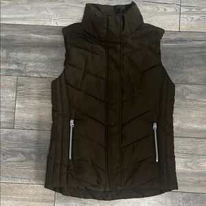 H&M Dark Olive Quilted Vest